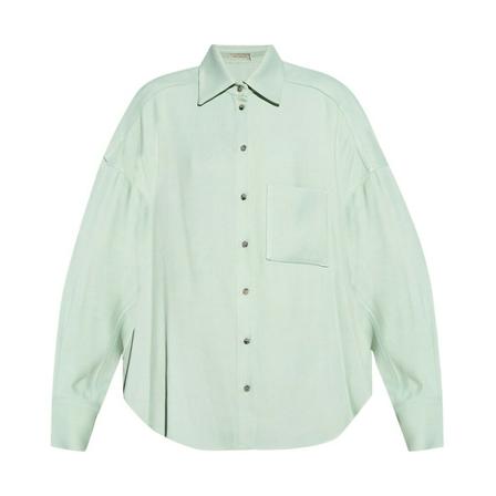 The Mannei ‘Bilbao’ oversize shirt Grøn, Dame Skjorter