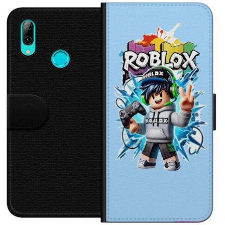 Kompatibelt Lommeboketui til Huawei Huawei P smart 2019 Fargerik Roblox-karakter med kontroller og energifylt splash art-design, perfekt for barnerom
