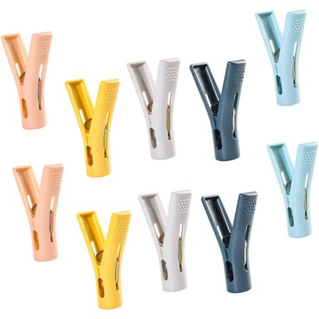 10 stk. Plastikklemmer Mini Tøj Klemmer Heavy Duty Tøj Klemmer Sok