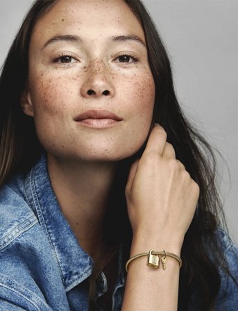 Pandora Padlock And Key 14K Gold-Plated Dangle With Clear Cubic Zirconia - Gold - ONE SIZE