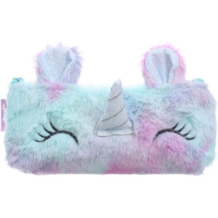 Plys Penalhus Faux Fur Pen Studenter Pen Opbevaringspose Pelsagtig Papirvarer Penneholder