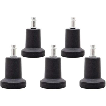 Toimistotuolin 2 tuuman pyörivä kiinteä valukiekko muovinen liukukisko tuolin jalat 5 kpl(yu-1)