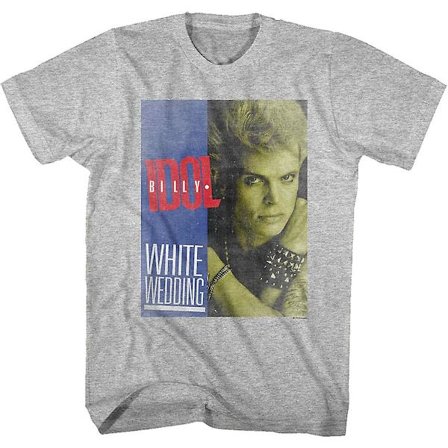 Vit Bröllop Billy Idol T-shirt XXL