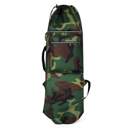Skateboard ryggsekk Longboard bag Skateboard bag, grønn kamuflasje