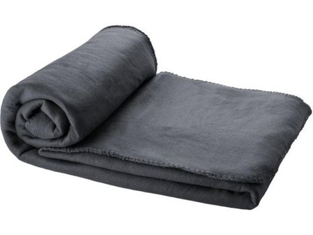 Bullet Fleecepläd Huggy I påse mörkgrå - Lyreco - Skolmöbler och inredning - Vila och sova - Sängar, madrasser och tillbehör