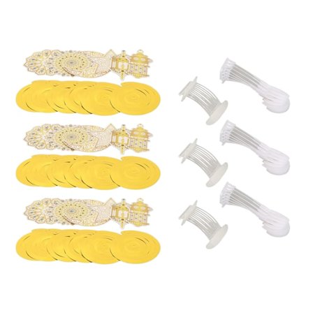 36 stk. Ramadanpynt Utsøkt Lykt Stjerne Måne Holdbar Flerbruks Eid Mubarak-pynt til Fest Festival