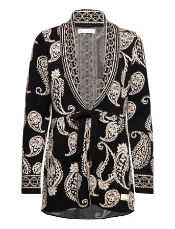 Madelene Cardigan Strikkegenser Cardigan Svart ODD MOLLY