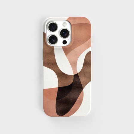 Eco-Friendly PLNTPRTCT Phone Case Teal Blush, Made with Plants, iPhone 16 Pro