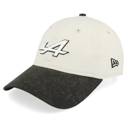 New Era - Gris unconstructed Gorra - Alpine F1 25 Acid Wash 9TWENTY Grey/Black Dad Cap @ Hatstore