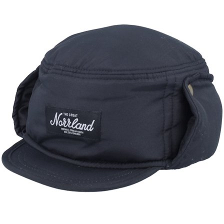 SQRTN - Black earflap Czapka Z Daszkiem - Höglekardalen Cap Black Earflap @ Hatstore