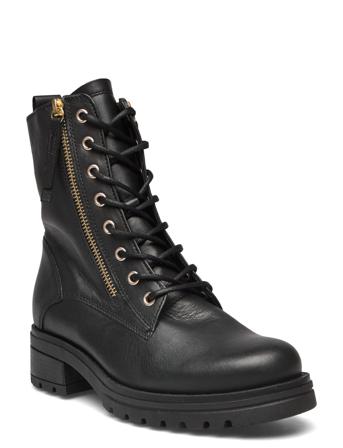 Laced Ankle Boot Shoes Boots Ankle Boots Laced Boots Svart Gabor