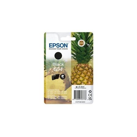 Toner - EPSON - Ananas 604 - Sort - Original - 150 sider