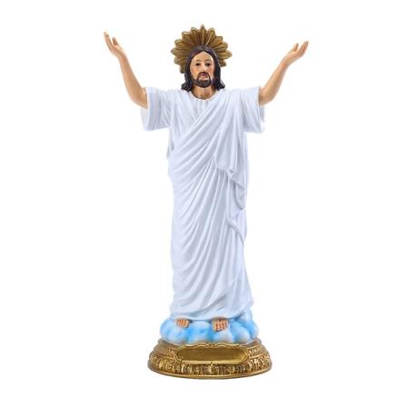 8,86 Tommer Høj Jesus Statue Hellig Genfødsel Figur Harpiks Skulptur Kristent Religiøst Gave Påske Hjem Kapel Dekoration