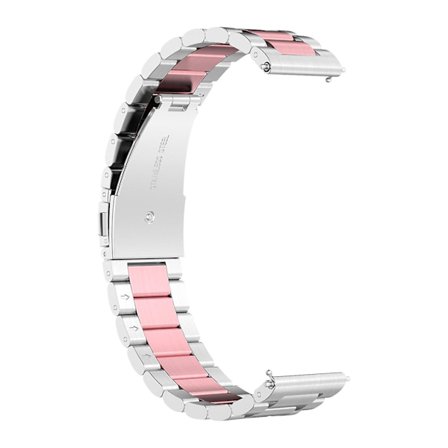 Rem till Huawei Watch GT Runner Stålspänne Silver/Rosa
