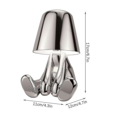 Thinker Lamp Collection: Kreativ gyllene man, bordslampa, present (mr-what)