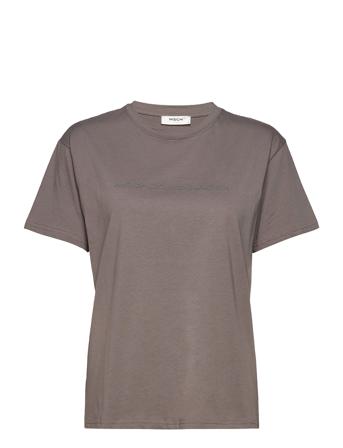 Liv Organic Logo Tee Grey MSCH Copenhagen