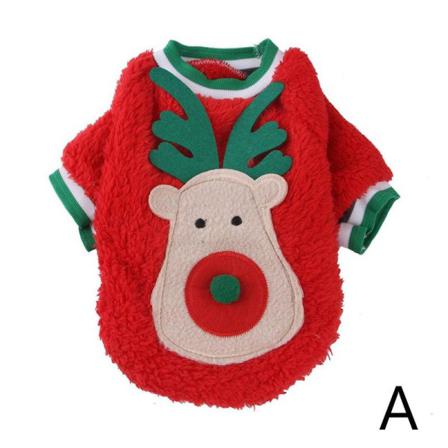 Iuyqy Pet Dog Jumper Vintervalp Julkläder Soft Thicken