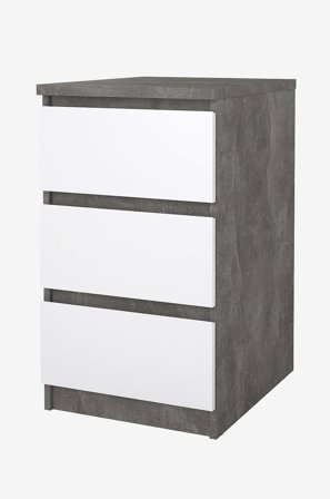 Tvilum - Naia lipasto 3 laatikkoa - Paketti - Harmaa - Lipastot - - Homeroom