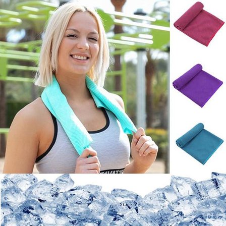 Cooling Towel Kylhandduk Sporthandduk Svalkande handduk Lilla