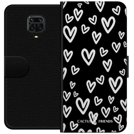 Yhteensopiva Lompakkokotelo Xiaomi Xiaomi Redmi Note 9 Pro Cactus and Friends - Handdrawn Love Chaos