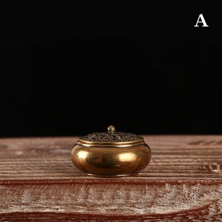 Retro Suitsukepoltin Kaksitoista Horoskooppimerkkiä Poltin Messinki Suitsuke H