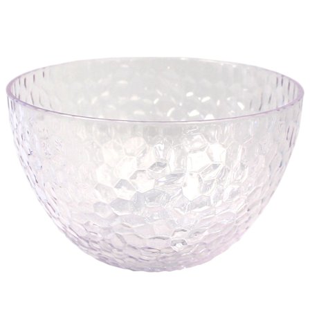 Plastskål med Bikupemönster Transparent