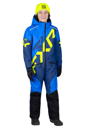 Anzug FXR Cold Cross CX 26 Kinder Blau/Dunkelblau/HiVis 14
