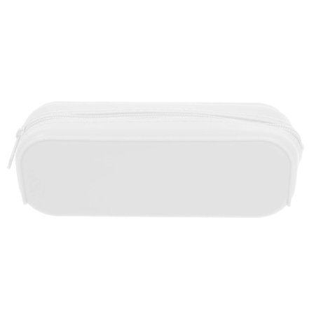 Estetisk, bærbar penal med oppbevaring for kontorrekvisita, hvit, 19.00X7.00X4.00CM, silikon, 1 sett