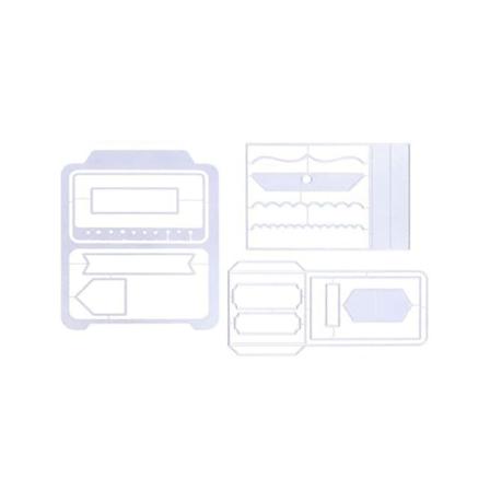 3 st kortpaket DIY präglingsstansar 3d stencilmall metallskärmaskiner för klippbok