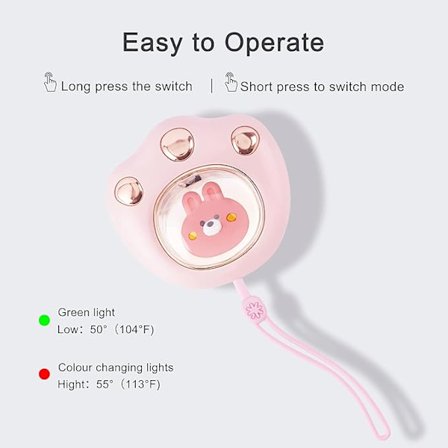 Handvärmare Uppladdningsbar,Söt Katt tass Elektrisk Handvärmare,Bärbar och Återanvändbar Handvärmare,med 3-6 Timmars Långvarig Uppvärmning och 