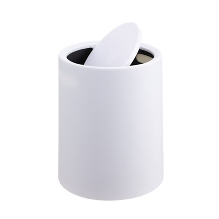 6L plastbehållare för badrum med svängbart lock