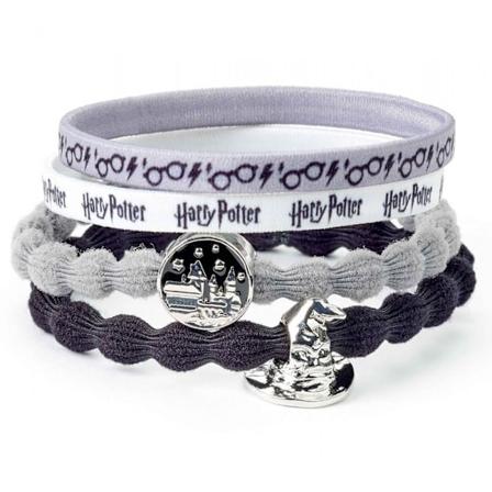 Harry Potter Dam/Kvinnor Hogwarts Hårband Set (4-pack) På White/Black One Size
