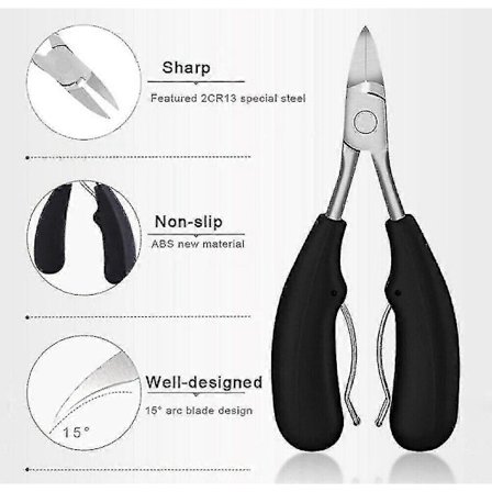 Kraftige tånegleklippere Præcision til tykke indgroede neglesakse tånegle