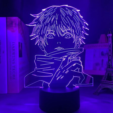 3D LED Natlampe Anime Satoru Gojo Lampe Jujutsu Kaisen LED Natlampe til Værelsesindretning Lampe led Natlampe til Børn leludnst