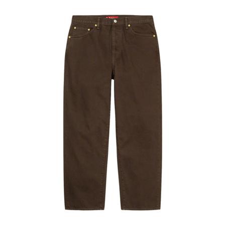 Supreme, Jeans Bruin, Heren, Maat:W34
