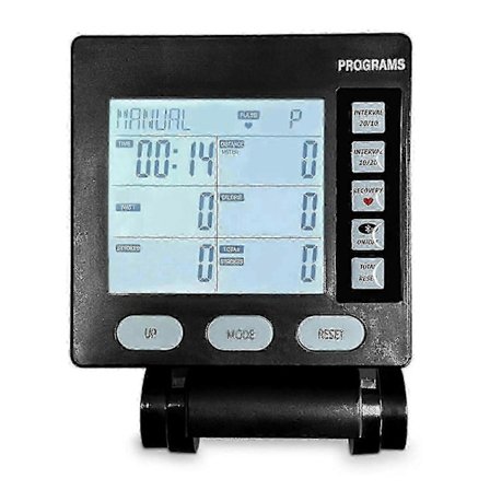 Romaskin med vindmotstand, skimaskin, teller med bakgrunnsbelyst elektronisk klokke Eu Eu-FCY