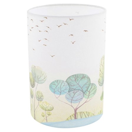 Luovat lampunvarjostimet, kangasrummun lampunvarjostimien vaihto, klipsikiinnitys polttimoon, lieriömäinen lampunvarjostin