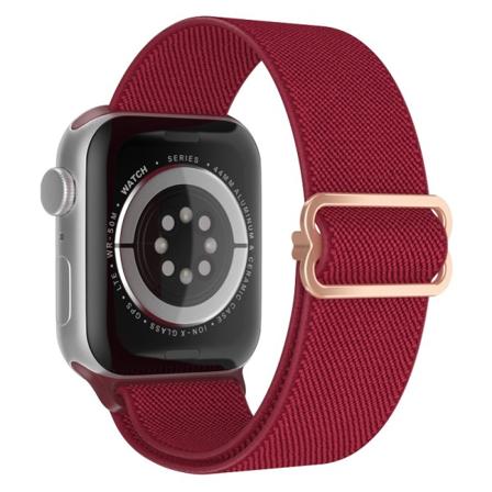 Apple Watch kompatibelt Nylon armband VINR D 38/40/41 mm Wine red one size