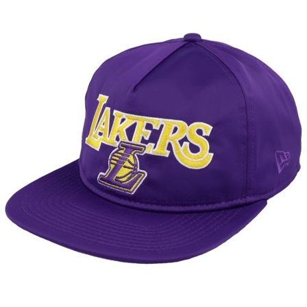 New Era - NBA Lila snapback Keps - Los Angeles Lakers NBA Patch Retro Golfer True Purple/Yellow Snapback @ Hatstore