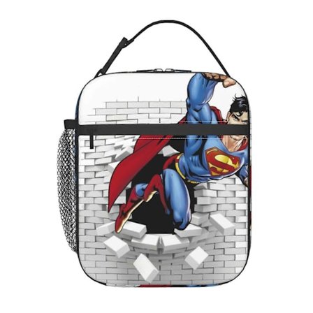 e223 Superman Madkasse med Integreret Smart Lås, Beskyt Din Mad med PIN-kode Sikkerhedssystem d223