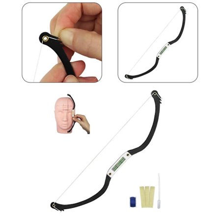 1 kpl Pysyvä meikki Jousi ja nuoli Viiva Kulmakarvojen viivain Muotoilumeikkitarvikkeet