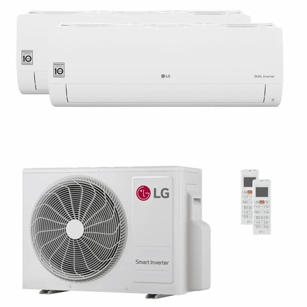 Condizionatore LG DUALCOOL Libero Smart dual split 7000+7000 BTU inverter A+++ wifi unità esterna 4.1 kW