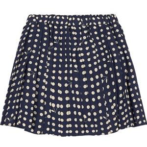 Bonpoint Jais Pleated Dotted Skirt Navy 4 Years - Skirts - 4 years - Navy