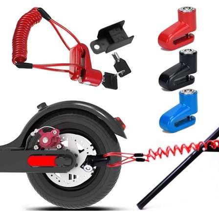 Stora Black Friday-erbjudanden! Stöldskyddsskivbromslås med ståltråd för Xiaomi M365 Pro 2 1S elskoterlås