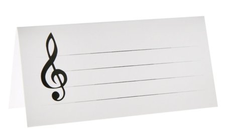 Bordsplaceringskort Musik 10-pack - Kalaslagret.se