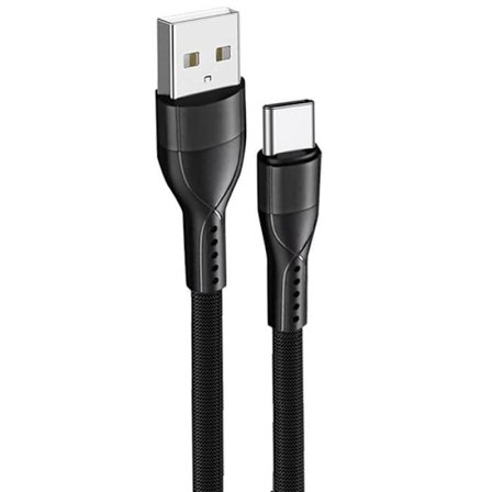 Snabbt USB-C-kabel i nylon 3A för Google Pixel 9 - 9 Pro - 8 - 8a - 8 Pro - 7 - 7a - 7 Pro - 6 - 6 Pro - 6a - 1M Svart