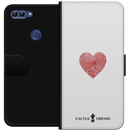 Yhteensopiva Lompakkokotelo Huawei Huawei P smart Cactus and Friends - Fingerprint Love