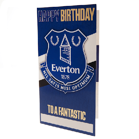 Everton FC Anpassningsbar Födelsedagskort Med Klistermärken En Storlek Bl Blue/White/Gold One Size