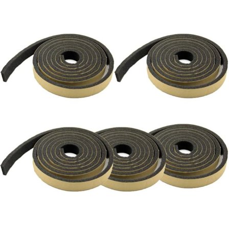 5 rullar Foam Seal Tejp Väderavisolering Foam Weatherstrip