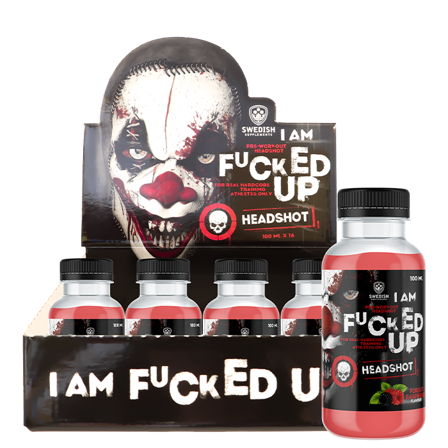 Swedish Supplements 16 x F-cked Up PWO Shot 100 ml
